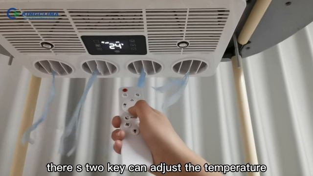 12V 24V rooftop air conditioner disassembly and use test