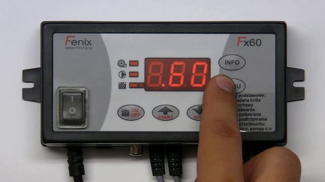 Wejście do trybu zaawansowanego w sterowniku Fx61 Sterownik kotła Fenix electronics