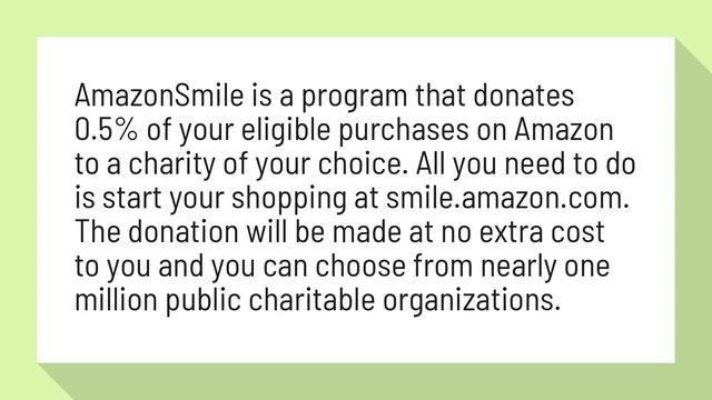 Does Amazon donate money?