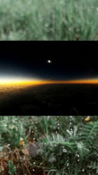 Солнечное затмение с окна самолёта🌑