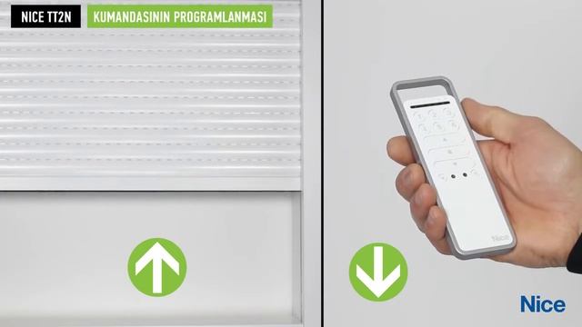 Nice TT2N: Nice kumandasının programlanması MOD I