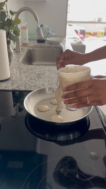 Vegan Blueberry Pancakes For Kids: Only Three Ingredients, Dairy Free! #shorts #momlife
