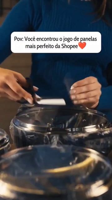 Jogo Panelas 5 Peças Mônaco Antiaderente  Tramontina#shopee#panelastramontina