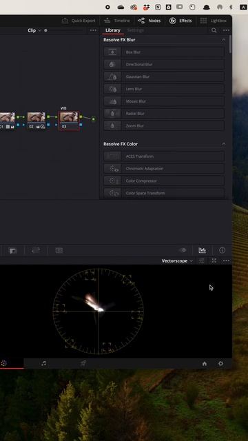 Advanced white balance in DaVinci Resolve