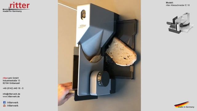 Brot richtig schneiden mit dem ritter-Allesschneider E 18
