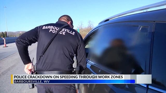 Police crackdown on speeding through construction zones