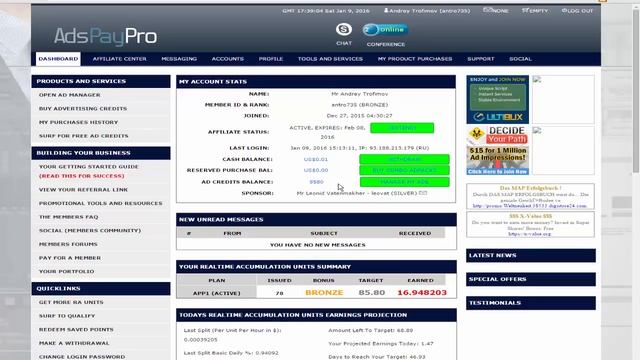 AdsPayPro  Как заработать в AdsPayPro  New Traffic &  New Partners In Your Business