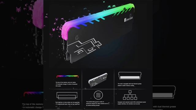 Jonsbo RAM  Heatsink RGB Alumunium Cooler