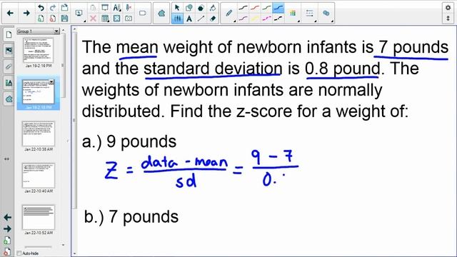MAT120 Unit 5 Section 12.4 Find Z Score
