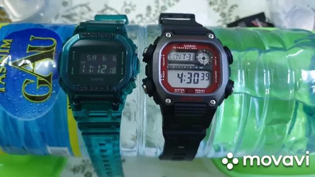PERBEZAAN SIZE JAM G-SHOCK DW-5600SB-3 vs CASIO DW-291H-1B