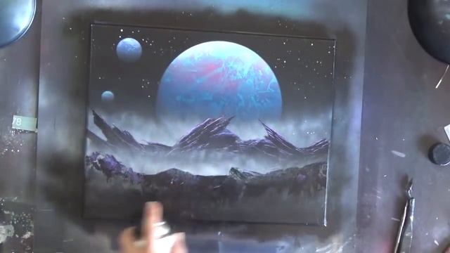 PLANET SCOUTING - Spray Paint ART by Markus Fussell