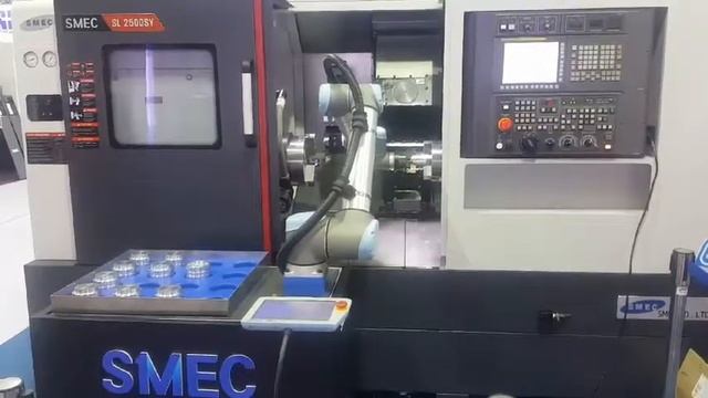 SMEC Machine Tools SL2500SY+협동UR ROBOT을 적용한 자동화 SOLUTION