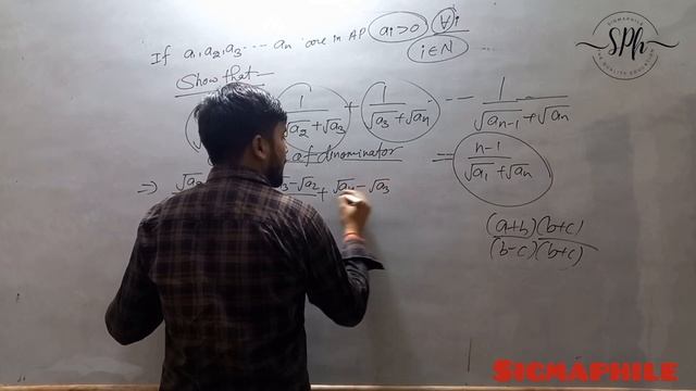 If a1,a2,a3,.........an are in AP ,Where ai is greater than 0 show that | sequence and series |#sph