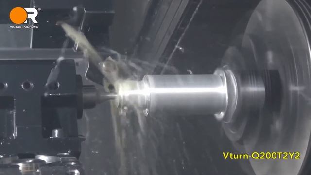 Vturn Q200T2Y2 cutting demo at IMTS 2016