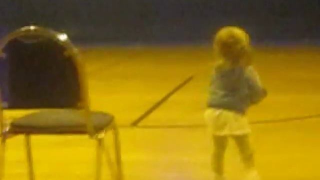 Toddler Lifts Weights at Skagit YMCA