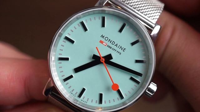 Mondaine Evo2 Lake Turquoise Watch Review 35MM