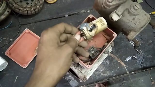 how to repair monoblock water pump electric motor Single Phase Induction motor