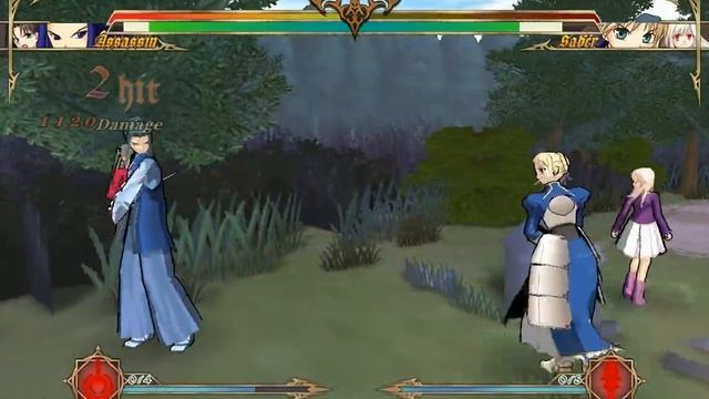 [CRUCIS FATAL FAKE] Assassin&Rin VS Saber&Ilya