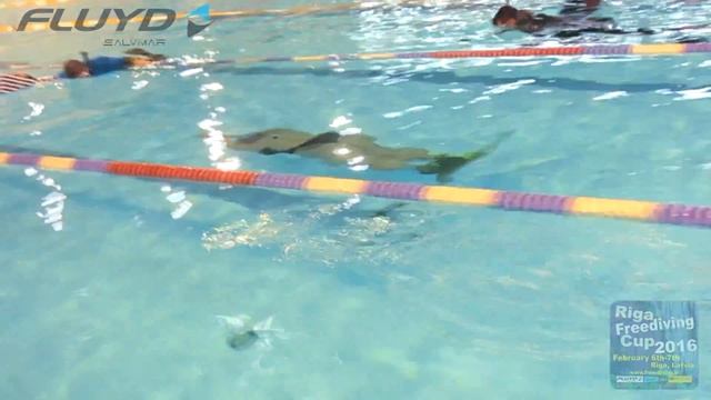 Riga Freediving Cup 2016 DYN 178 m Olga Shpitaliova, Lithuanian NR