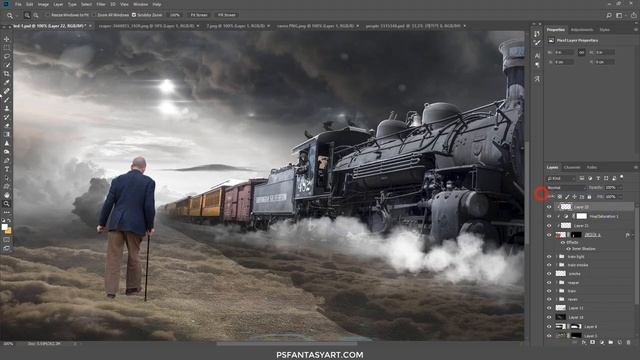 Photoshop Manipulation Tutorial Heaven Express (포토샵 합성 강좌 해븐 익스프레스)