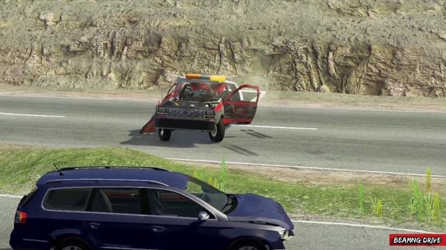Cars vs Chain - BeamNG.Drive