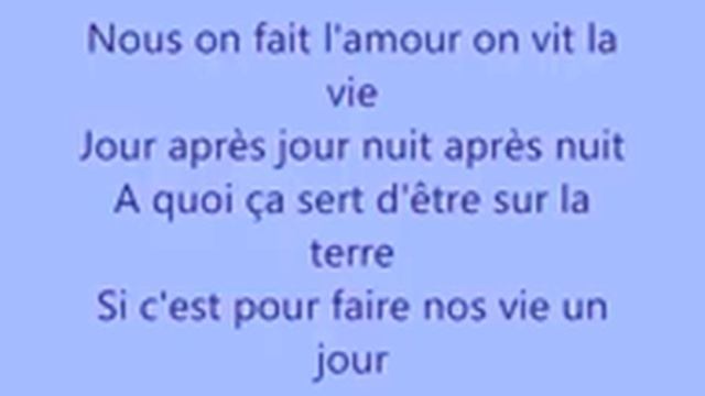 Les rois du monde lyrics Roméo et Juliette