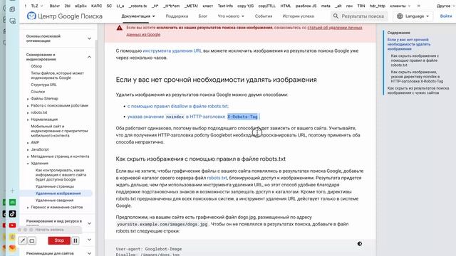 Как закрыть индексацию картинок от Google на своем сайте