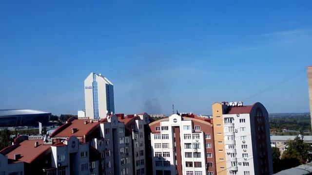 Донецк "ОБСТРЕЛ" "АЭРОПОРТ" Шахта "Засядько"02.10.2014.г. 13-50 ч.