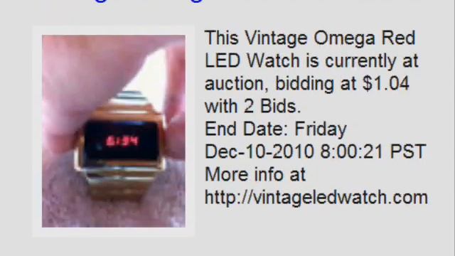 Vintage LED Watch Watches at Auction 12/05/2010