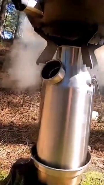 Bushcraft fire prep | Cooking on a Kelly kettle trekker #shorts #Bushcraft #fire #cooking #nature