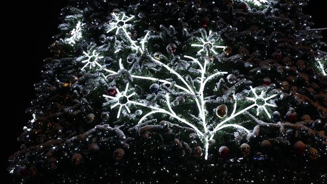 Видео из города Дрезна с оформлением "Зимний узор"