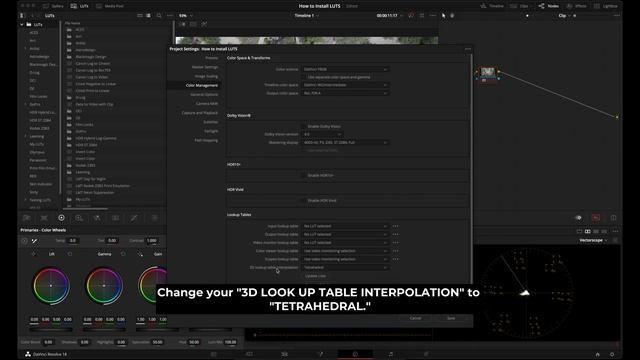 How to Install LUTs   Davinci Resolve 18 Tutorial