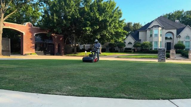 LAWN AERATION PREPARATION | Scalp lawn to 0.300”