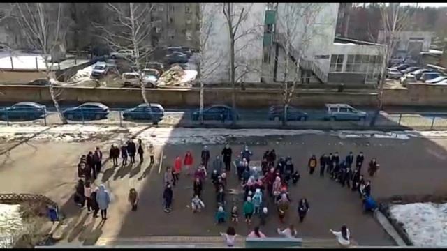 Утренняя подзарядка, школа 24, флэшмоб