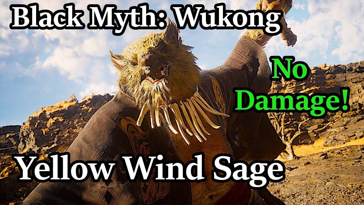 Black Myth: Wukong. Мудрец Жёлтый Ветер ( No damage )