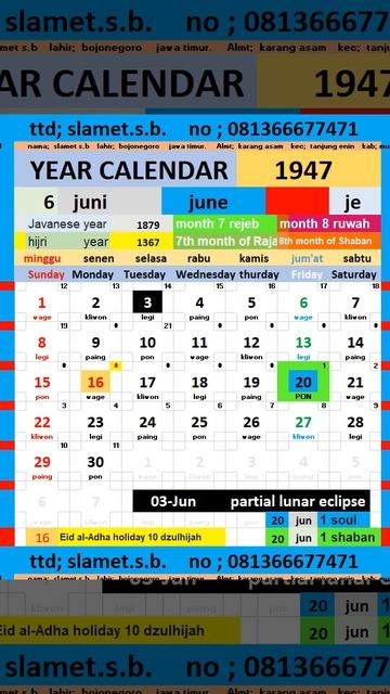 1947 calendar #calendar #blog #shorts #education #eclipse #calendar #earth #eclipse #geography