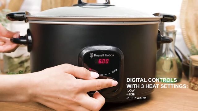 Heat Up Those Warm Winter Meals With The Russell Hobbs 6L Searing Slow Cooker | The Good Guys