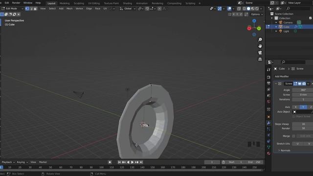 Le modifier Screw | Blender 3.0