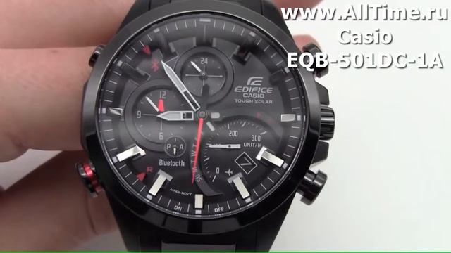 Обзор. Японские наручные часы Casio Edifice EQB-501DC-1A с хронографом