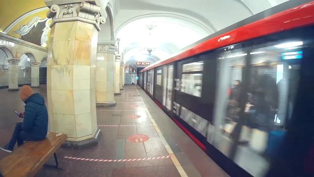 Отправление 81-775/776/777 "Москва 2020" со станции Комсомольская