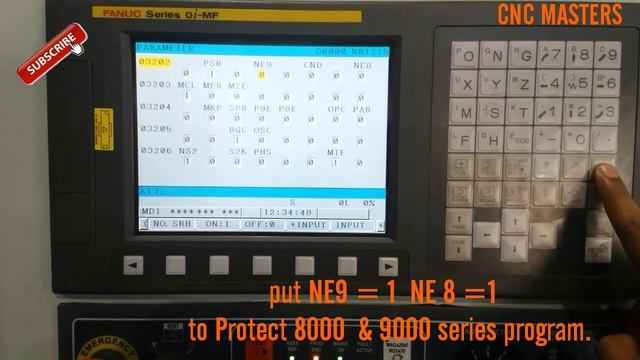 PROTECT 8000 & 9000 SERIES program On Fanuc Controller.// By CNC programmer in hindi and english