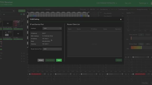 How to Enable VLAN Service with TVU Receiver Software v7.5