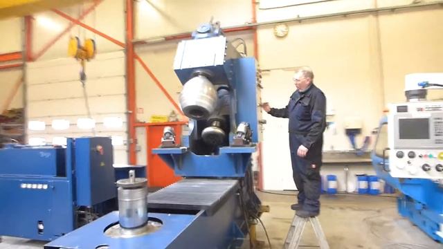 3197 = Faccin Dishing 4000 x 10 mm MACH4METAL Forming Tank boerdel maschine