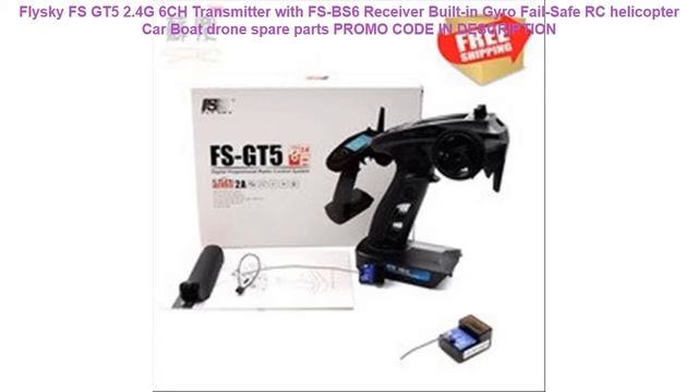 Buy Flysky FS GT5 2.4G 6CH Transmitter with FS-BS6 Receiver Built-in Gyro Fail-Safe RC helicopter C