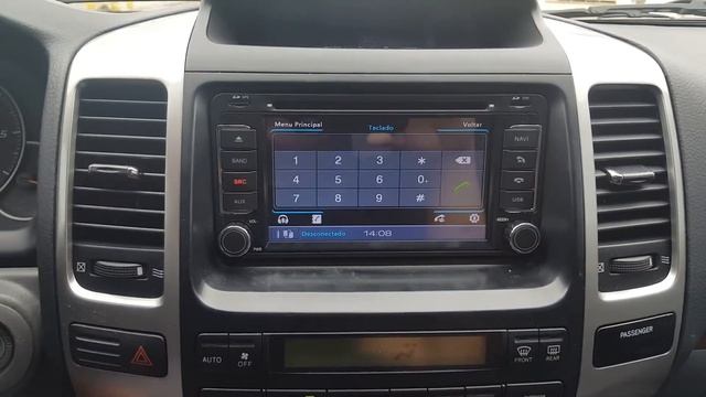 Central multimídia Toyota prado