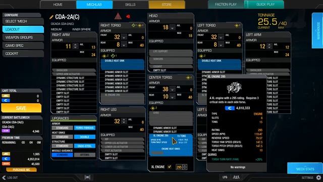 MechWarrior Online ТОННАЖ и его РАСПРЕДЕЛЕНИЕ