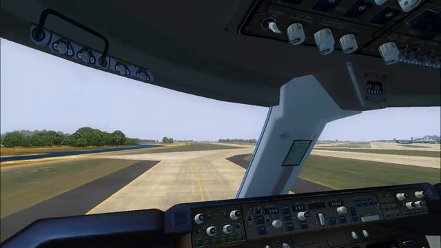 Boeing 747-400 Взлет из Сочи