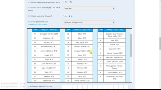 SSC MTS & Havaldar Online Form 2023 Kaise Bhare | State Code Format Download | 12000+ Post