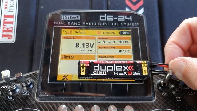 Jeti - Slim receiver, REX 9 Slim Assist