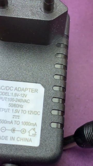 Power Adapter 1.5v to 12v